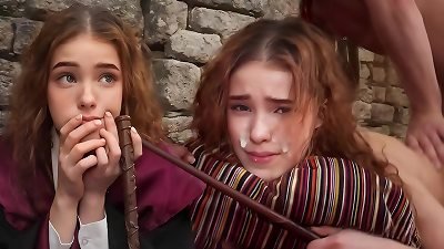 ERECTO ! - Hermione&acute;s first-ever Time struggles With A Spell - NoLube