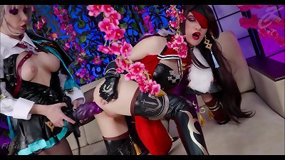 manga porn lezzy bi-racial open up their mouth-watering anal invasion holes