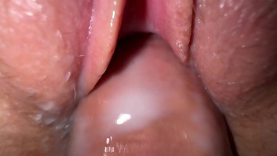 I torn up my wild roommate, tight cream-colored vagina and close up cum-shot