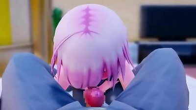 ã€ŒMashu providing the excellent Succã€by kaotaro12 [FATE MMD Hentai]