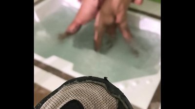 he puny her in the jacuzzi giant donk latina