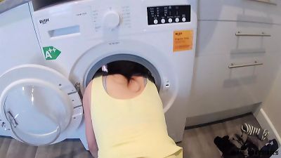 "Step salami save me from washing machine"